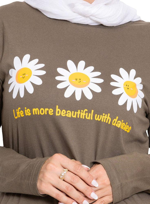 Oily Printed Long - Sleeve Design 59 - Khotwh